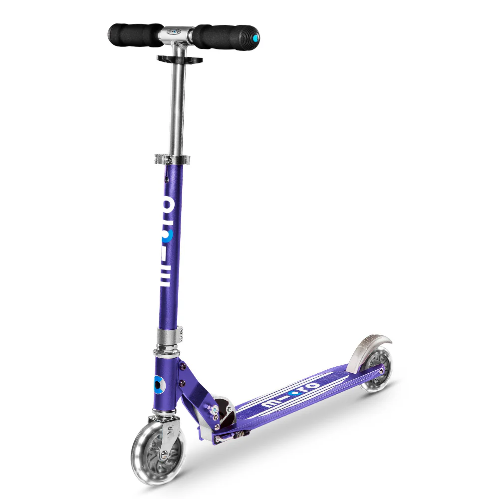 Micro Sprite Light Up Scooter - Blue Stripe LED