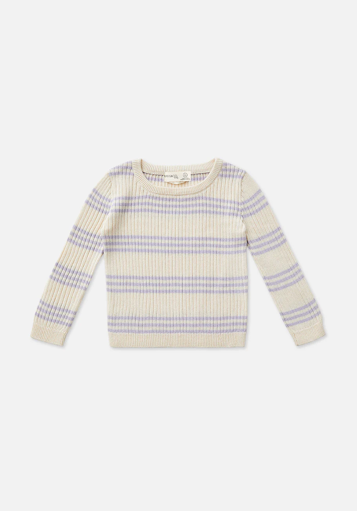 Cornflower Stripe Organic Cotton Top