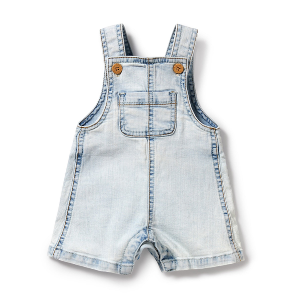 Quack Quack Organic Cotton Tee & Denim Overall Set