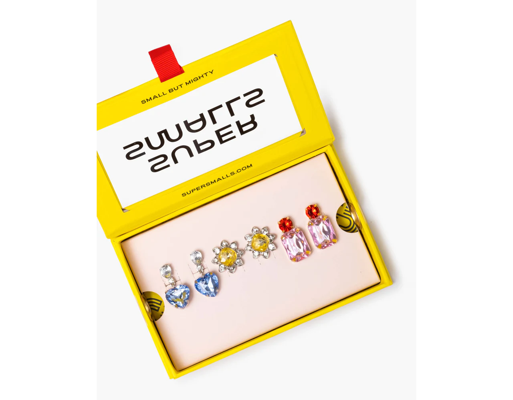 Super Smalls - Dinner and a movie clip-on earring set