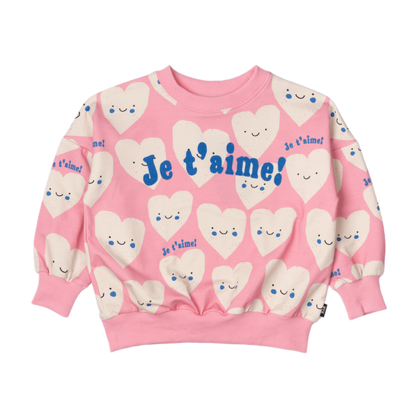 Rock Your Kid Je'Taime Hearts Sweatshirt