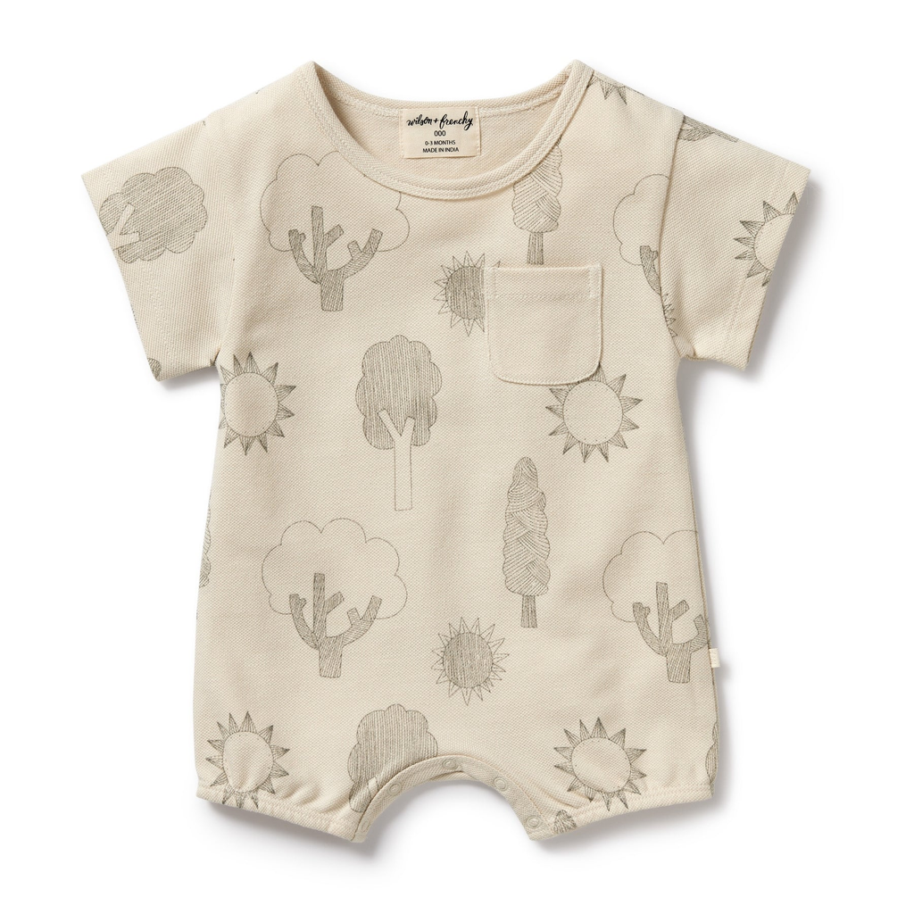 Park Days Short Sleeve Bodysuit & Hat Set (Size S)