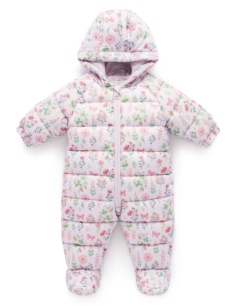 Showerproof padded growsuit - Strawberry Patch