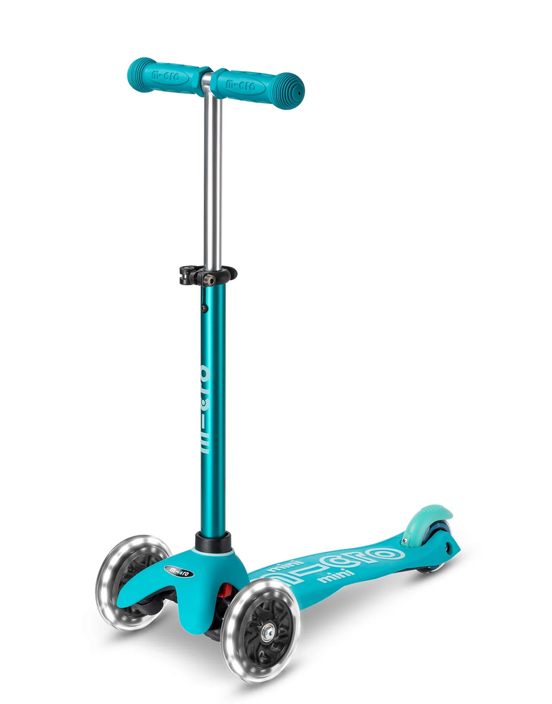 Mini Micro Deluxe LED Scooter - Aqua