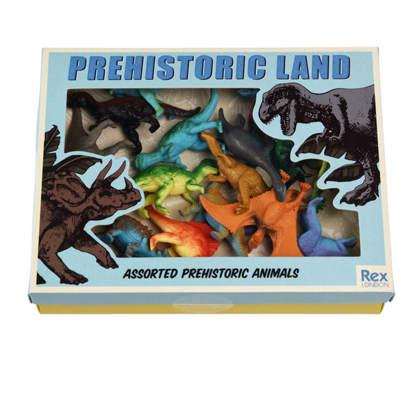 Assorted Prehistoric Land Dinos Box of 16