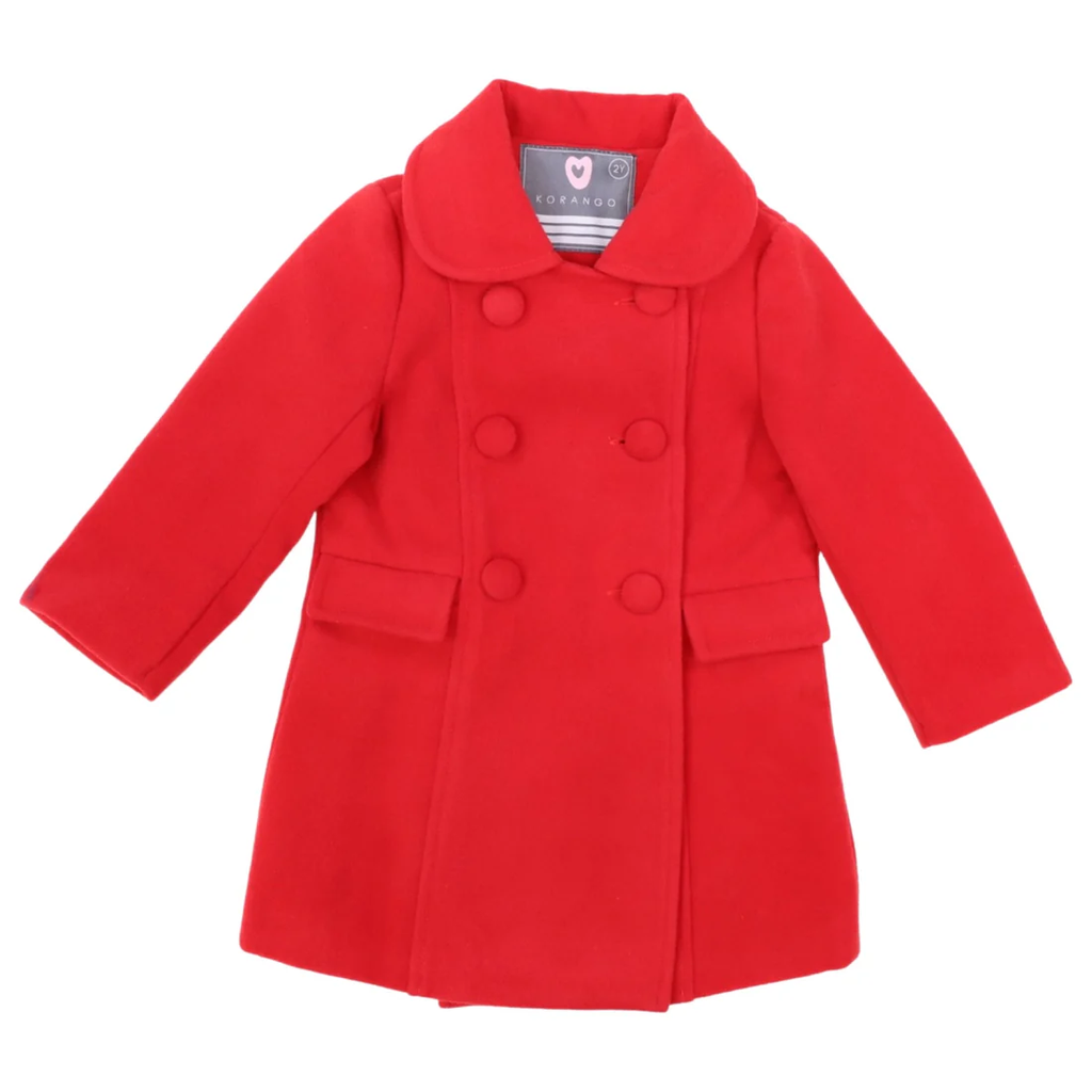 Classic Red Pea Coat