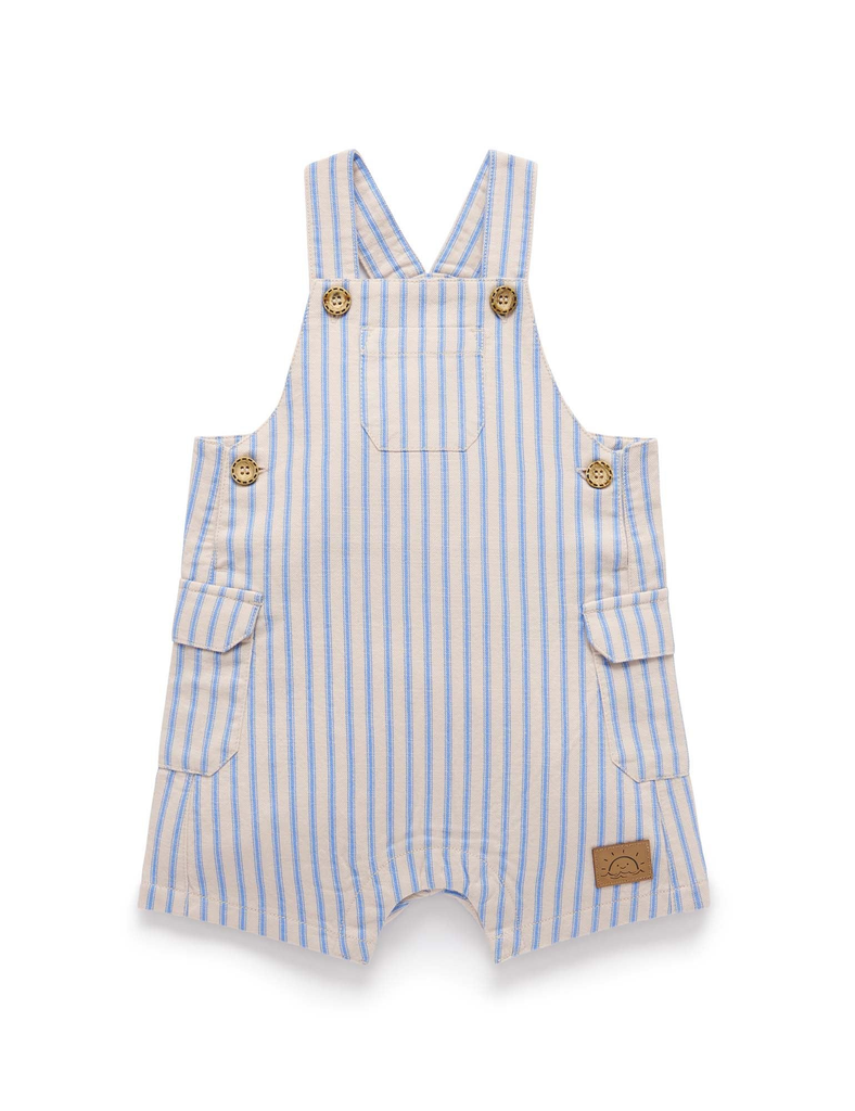 Ticking Stripe - Striped Overalls