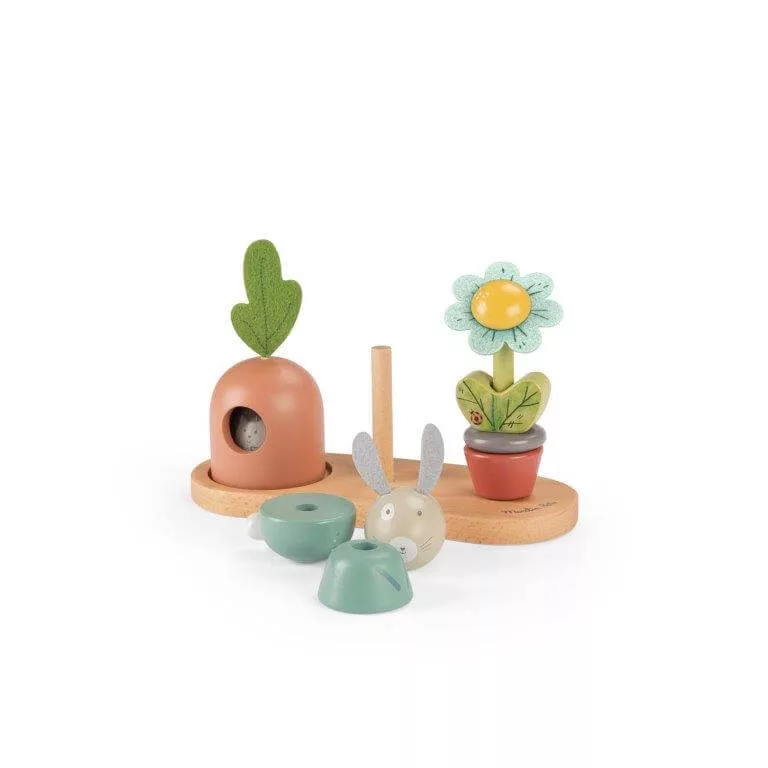 Trois petits lapins stack-up activity toy