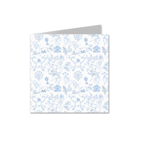 Blue Fairytale Toile Card