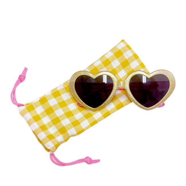 Glitter Heart Sunglasses