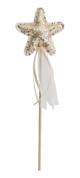 Gold Sequin Star Wand