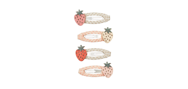 Strawberry clips -Retro Rainbow